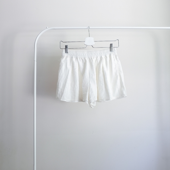 Club Monaco White Stripped Shorts - Picture 2 of 2